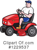 Lawn Mower Clipart #1229537 by patrimonio