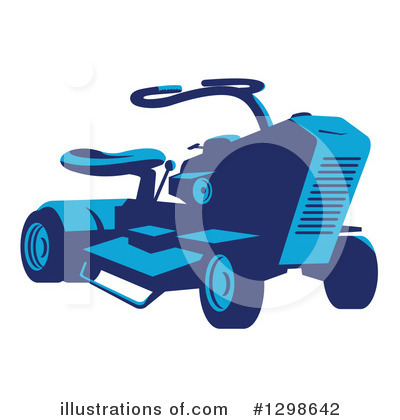 Royalty-Free (RF) Lawn Mower Clipart Illustration by patrimonio - Stock Sample #1298642