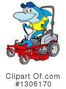 Lawn Mower Clipart #1306170 by LaffToon