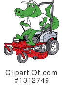 Lawn Mower Clipart #1312749 by LaffToon