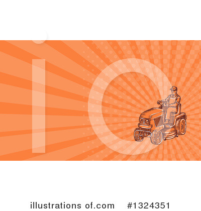 Royalty-Free (RF) Lawn Mower Clipart Illustration by patrimonio - Stock Sample #1324351