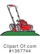 Lawn Mower Clipart #1367744 by patrimonio