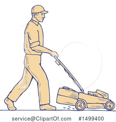Mowing Clipart #1499400 by patrimonio
