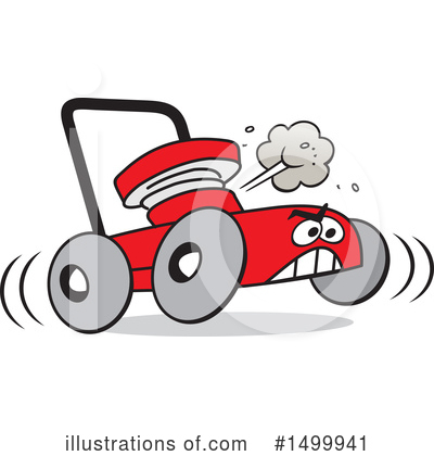 Royalty-Free (RF) Lawn Mower Clipart Illustration by Johnny Sajem - Stock Sample #1499941