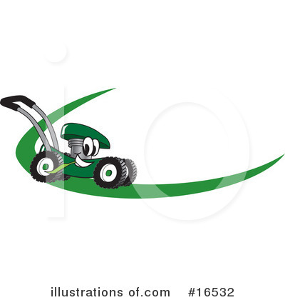 Lawn Mower Clipart #16532 by Mascot Junction