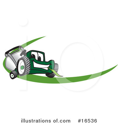 Royalty-Free (RF) Lawn Mower Clipart Illustration by Mascot Junction - Stock Sample #16536