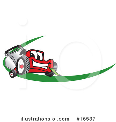 Lawn Mower Clipart #16537 by Mascot Junction