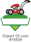 Lawn Mower Clipart #16539 by Mascot Junction