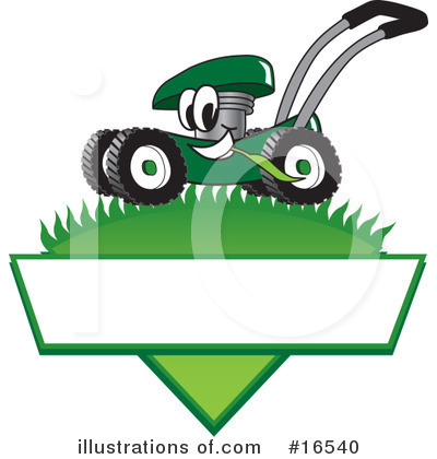 Royalty-Free (RF) Lawn Mower Clipart Illustration by Toons4Biz - Stock Sample #16540