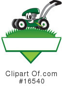 Lawn Mower Clipart #16540 by Mascot Junction