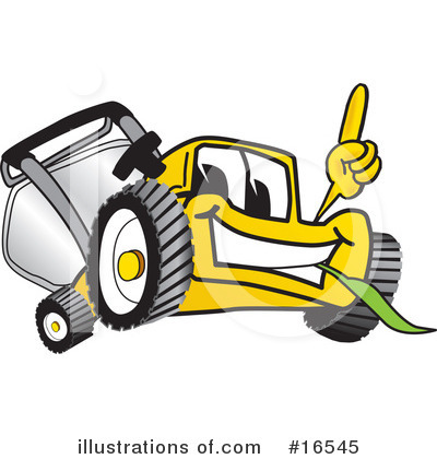 Lawn Mower Clipart #16545 by Mascot Junction