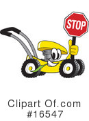 Lawn Mower Clipart #16547 by Mascot Junction