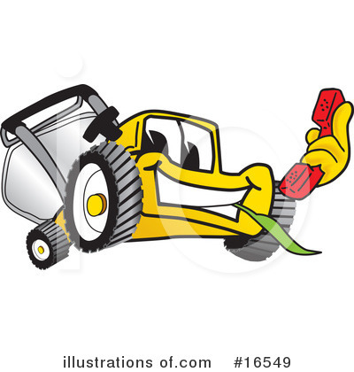 Lawn Mower Clipart #16549 by Mascot Junction