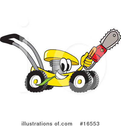 Lawn Mower Clipart #16553 by Mascot Junction
