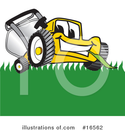Royalty-Free (RF) Lawn Mower Clipart Illustration by Toons4Biz - Stock Sample #16562