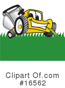 Lawn Mower Clipart #16562 by Mascot Junction