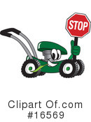 Lawn Mower Clipart #16569 by Mascot Junction