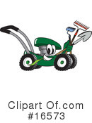 Lawn Mower Clipart #16573 by Mascot Junction