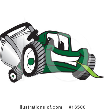 Lawn Mower Clipart #16580 by Mascot Junction