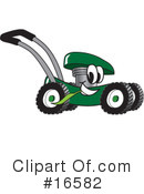 Lawn Mower Clipart #16582 by Mascot Junction