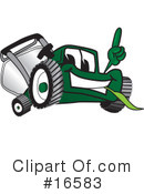 Lawn Mower Clipart #16583 by Mascot Junction