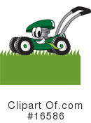 Lawn Mower Clipart #16586 by Mascot Junction