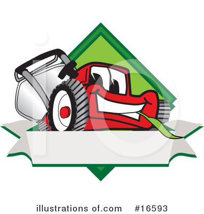 Royalty-Free (RF) Lawn Mower Clipart Illustration by Toons4Biz - Stock Sample #16593