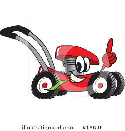 Royalty-Free (RF) Lawn Mower Clipart Illustration by Toons4Biz - Stock Sample #16606