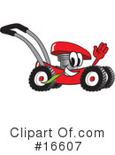 Lawn Mower Clipart #16607 by Mascot Junction