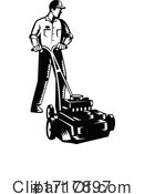 Lawn Mower Clipart #1717897 by patrimonio