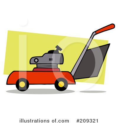 Lawn Mower Clipart #209321 by Hit Toon