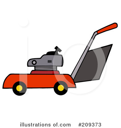 Lawn Mower Clipart #209373 by Hit Toon