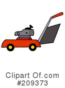 Lawn Mower Clipart #209373 by Hit Toon