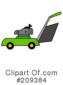 Lawn Mower Clipart #209384 by Hit Toon