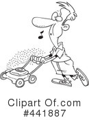 Lawn Mower Clipart #441887 by toonaday