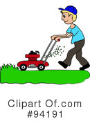 Lawn Mowing Clipart #94191 by Pams Clipart