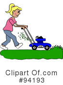 Lawn Mowing Clipart #94193 by Pams Clipart