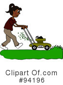 Lawn Mowing Clipart #94196 by Pams Clipart