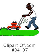 Lawn Mowing Clipart #94197 by Pams Clipart