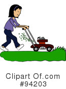 Lawn Mowing Clipart #94203 by Pams Clipart