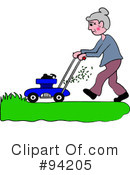 Lawn Mowing Clipart #94205 by Pams Clipart