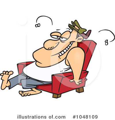 Royalty-Free (RF) Lazy Clipart Illustration by toonaday - Stock Sample #1048109