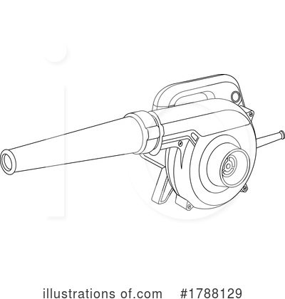 Royalty-Free (RF) Leaf Blower Clipart Illustration by Lal Perera - Stock Sample #1788129