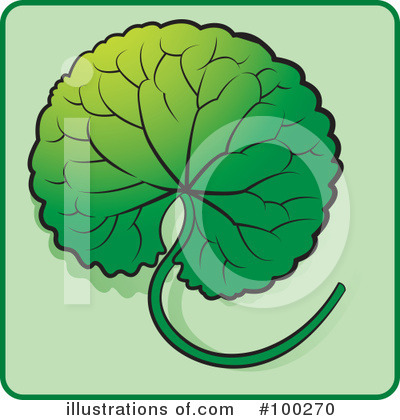 Royalty-Free (RF) Leaf Clipart Illustration by Lal Perera - Stock Sample #100270