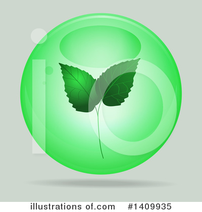 Royalty-Free (RF) Leaf Clipart Illustration by elaineitalia - Stock Sample #1409935