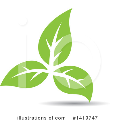 Royalty-Free (RF) Leaf Clipart Illustration by cidepix - Stock Sample #1419747