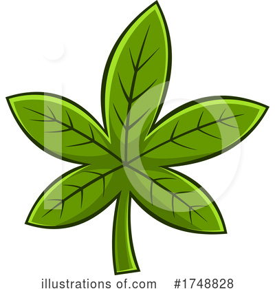Royalty-Free (RF) Leaf Clipart Illustration by Hit Toon - Stock Sample #1748828