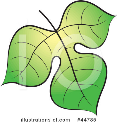 Royalty-Free (RF) Leaf Clipart Illustration by Lal Perera - Stock Sample #44785