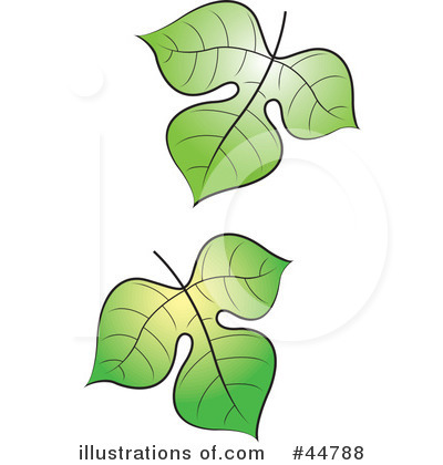 Royalty-Free (RF) Leaf Clipart Illustration by Lal Perera - Stock Sample #44788