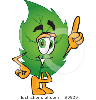 Royalty-Free (RF) Leaf Clipart Illustration by Mascot Junction - Stock Sample #6929